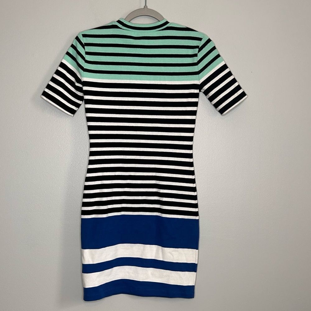 T By Alexander Wang Multi-Stripe Fitted Knit Dress - image 5
